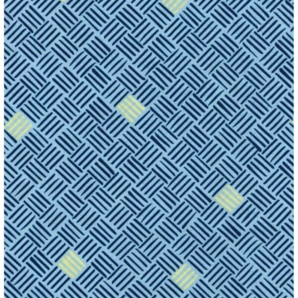 tessuto americano al metro patchwork disegno geometrico azzurro verde acqua