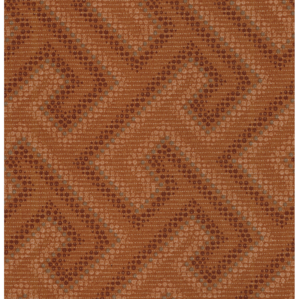 tessuto americano al metro per il patchwork motivo geometrico su sfondo marroncino