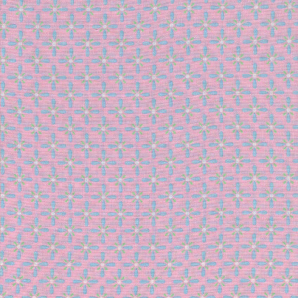 tessuto per patchwork disegno astratto rosa tenue