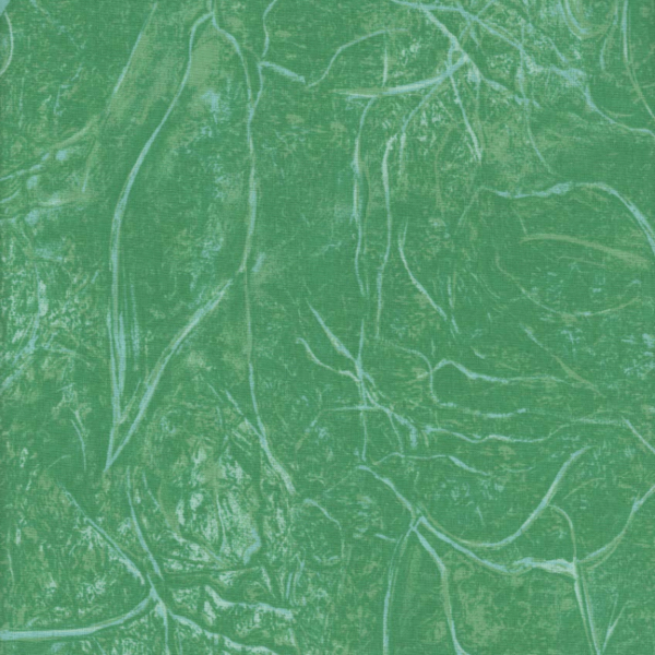 tessuto per patchwork verde con fantasia astratta chiara